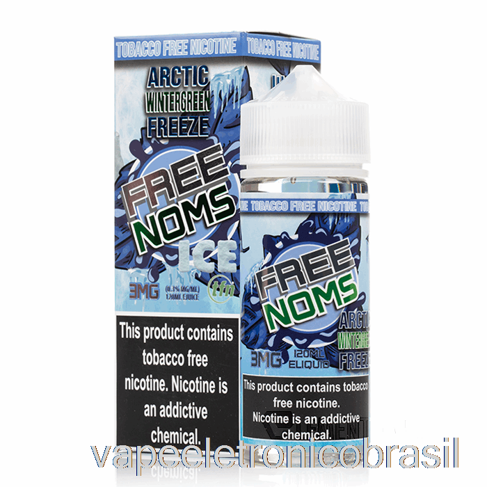 Vape Recarregável Arctic Wintergreen - Nomenon E-líquidos - 120ml 0mg